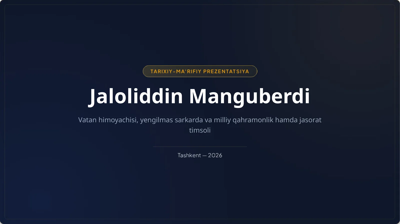 Jaloliddin Manguberdi