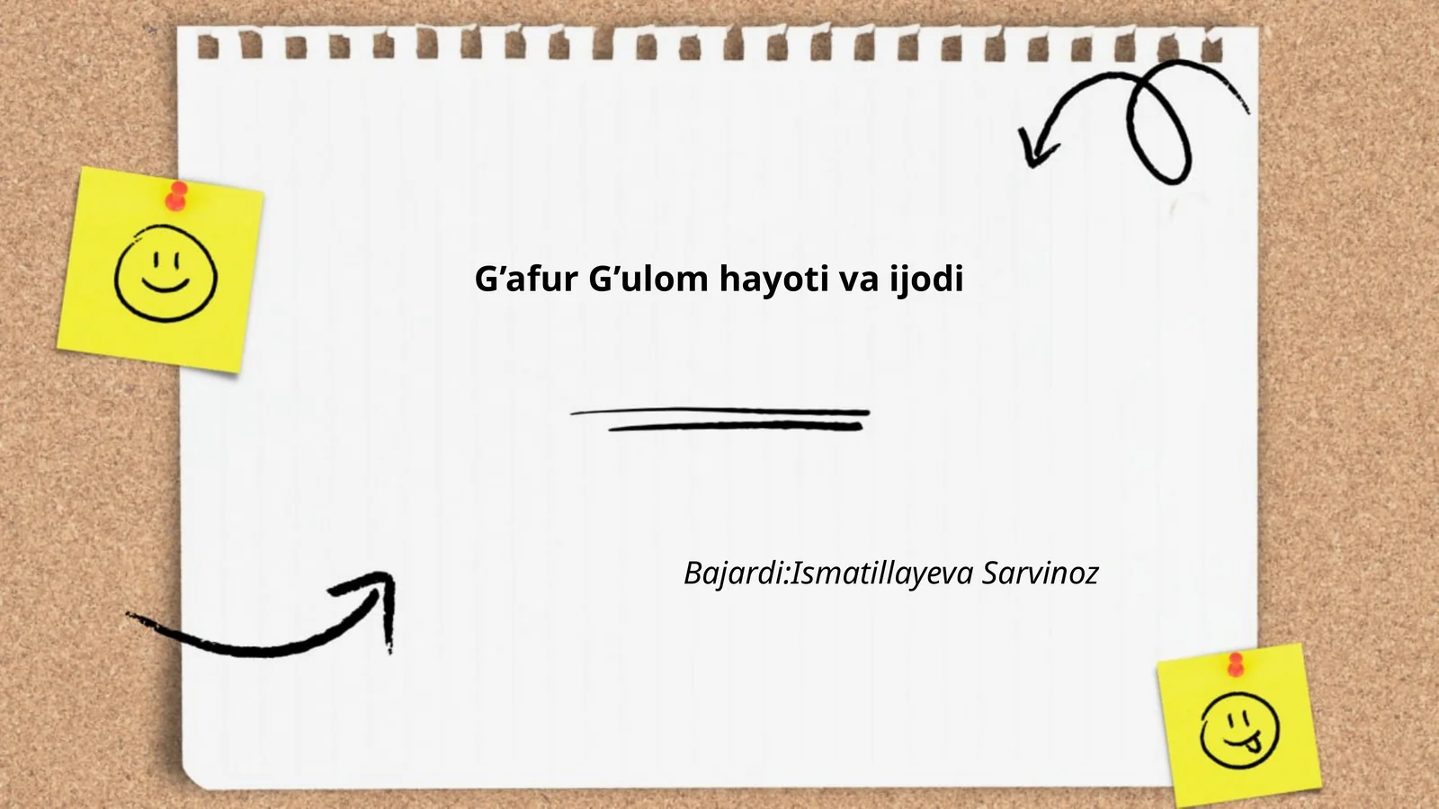 G’afur G’ulom hayoti va ijodi