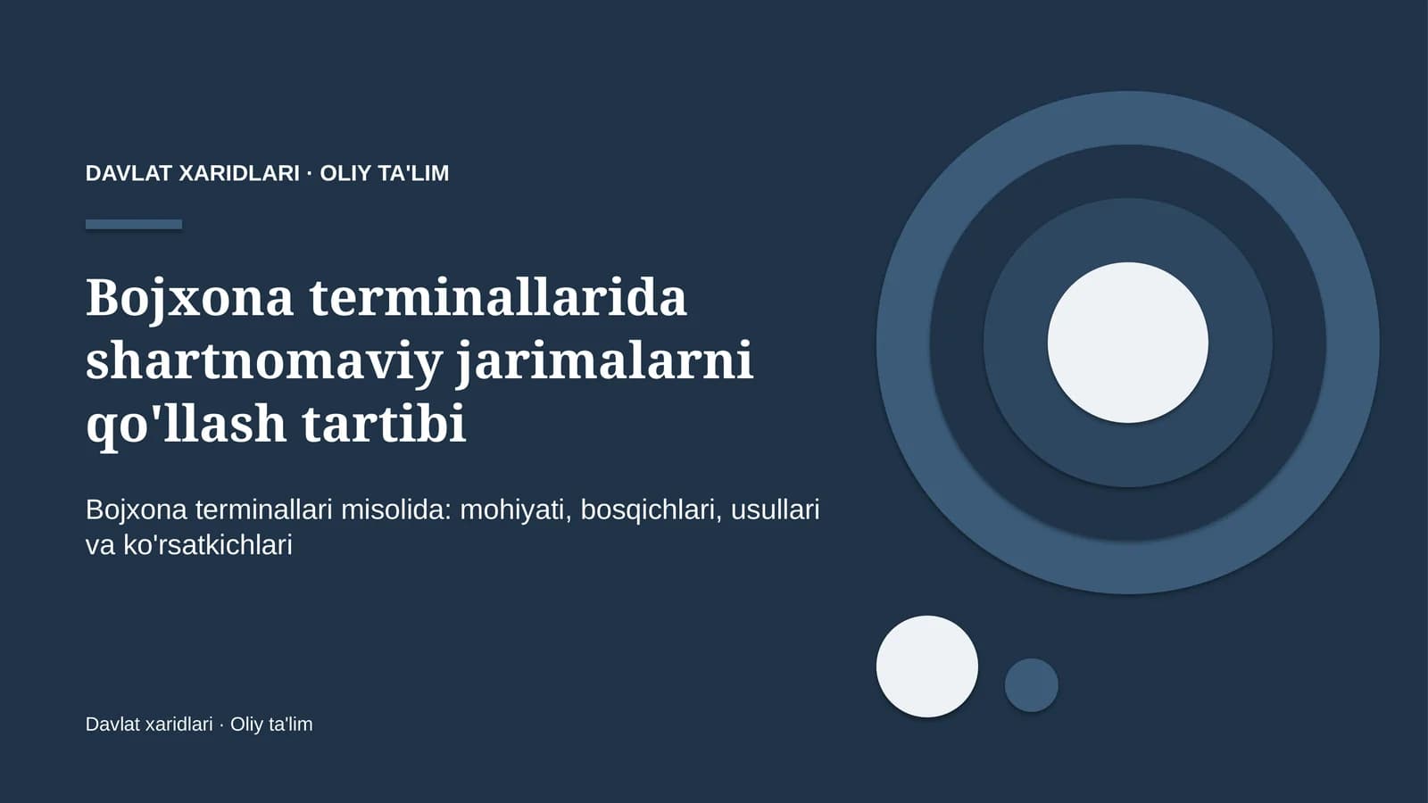 Bojxona terminallarida shartnomaviy jarimalarni qo'llash tartibi