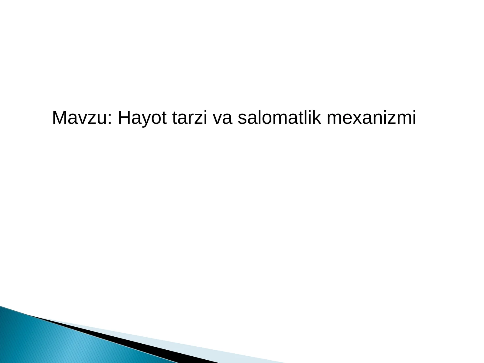 Hayot tarzi — kundalik hayot kechirish yoʻli