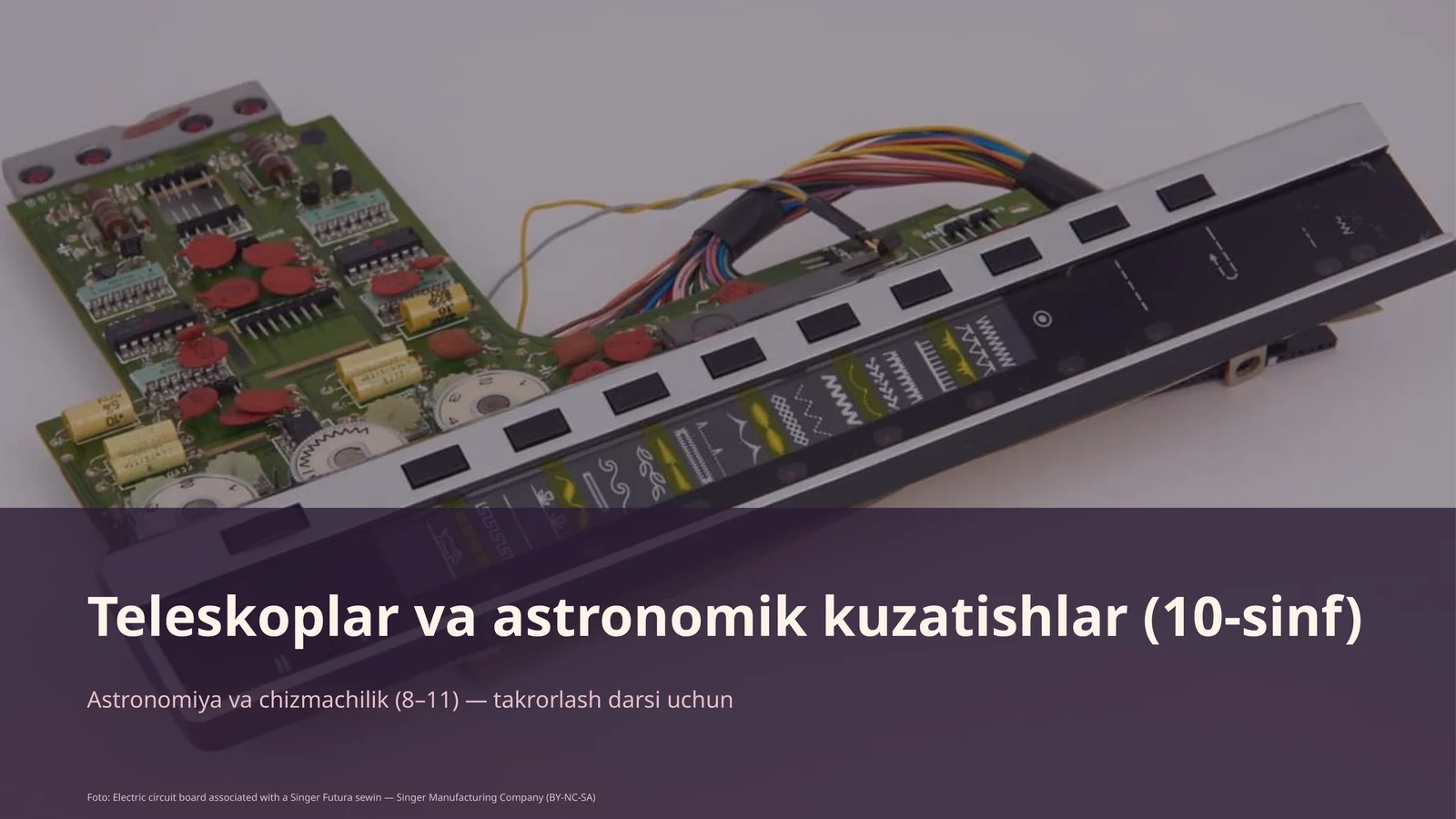 Teleskoplar va astronomik kuzatishlar (10-sinf)