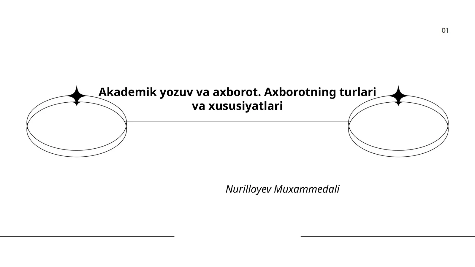 Akademik yozuv va axborot. Axborotning turlari va xususiyatlari