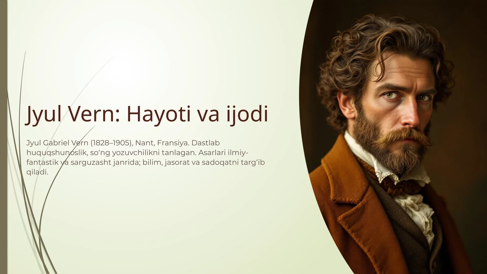 Jyul Vern: Hayoti va ijodi. (6-sinf adabiyot)
