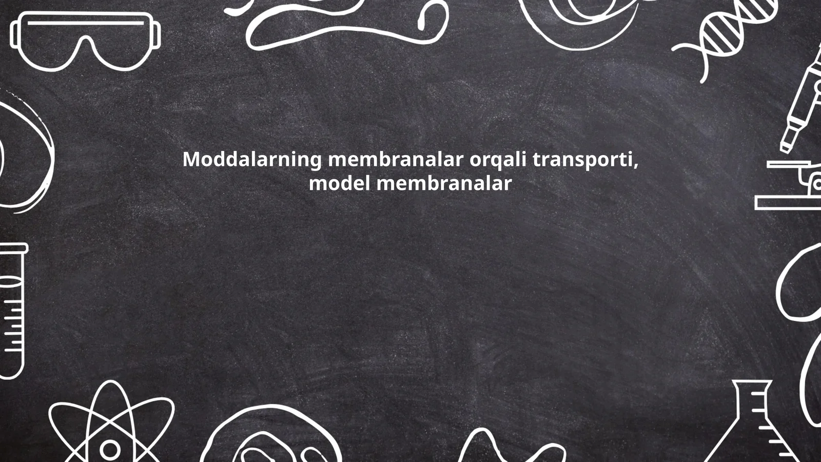 Moddalarning membranalar orqali transporti, model membranalar