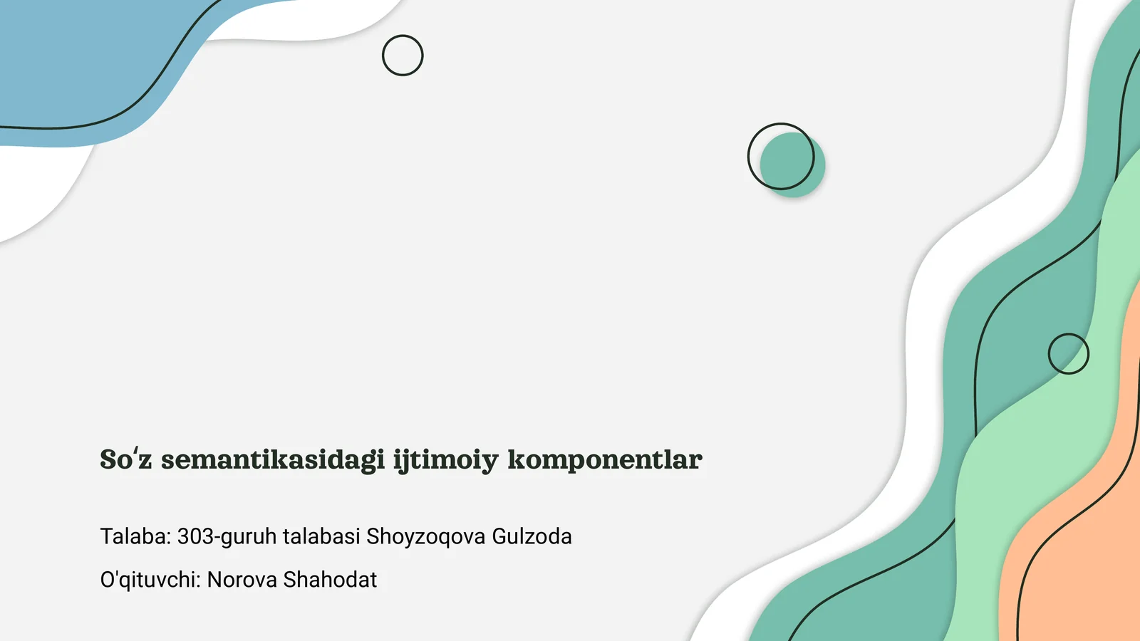 Soʻz semantikasidagi ijtimoiy komponentlar