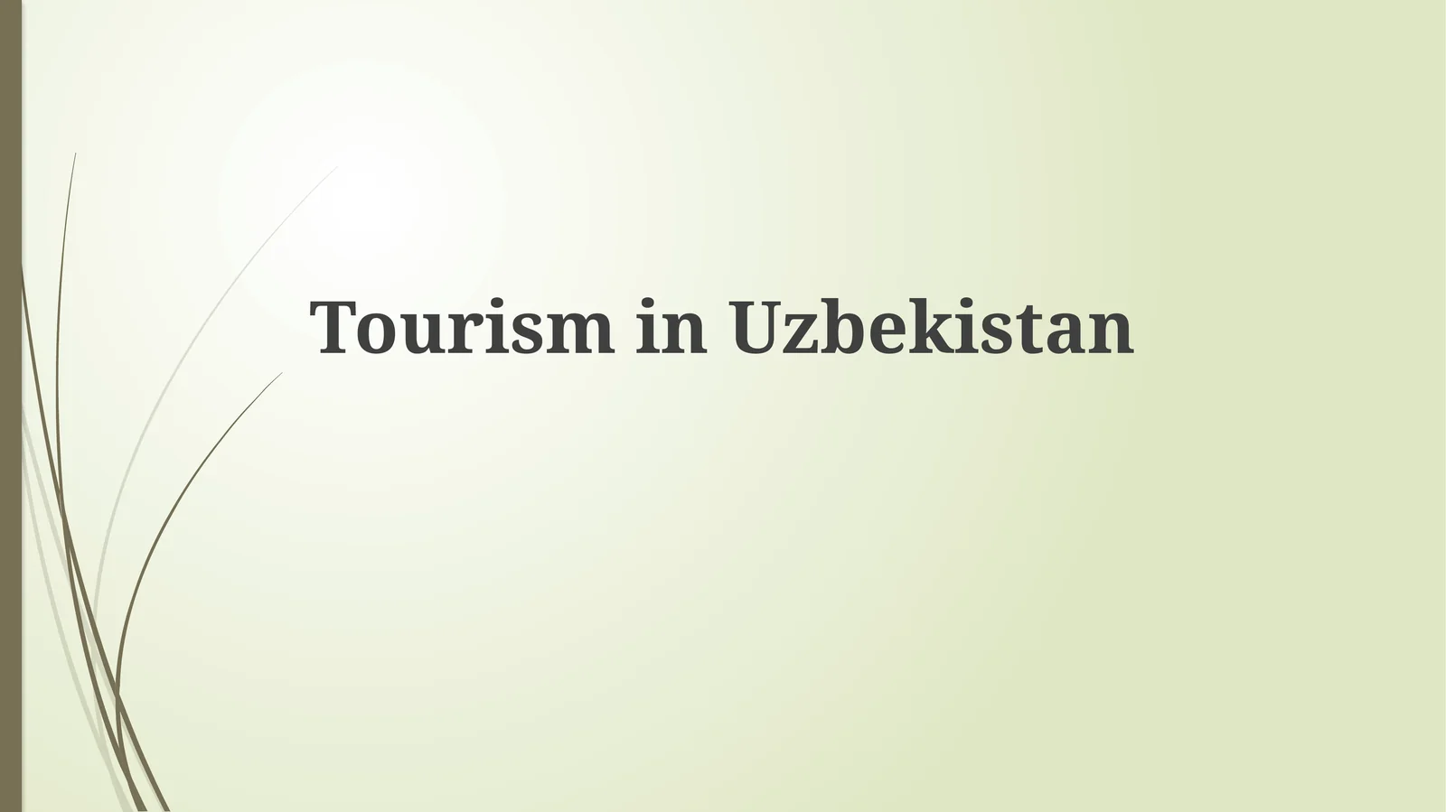 Turizm Uzbekistonda