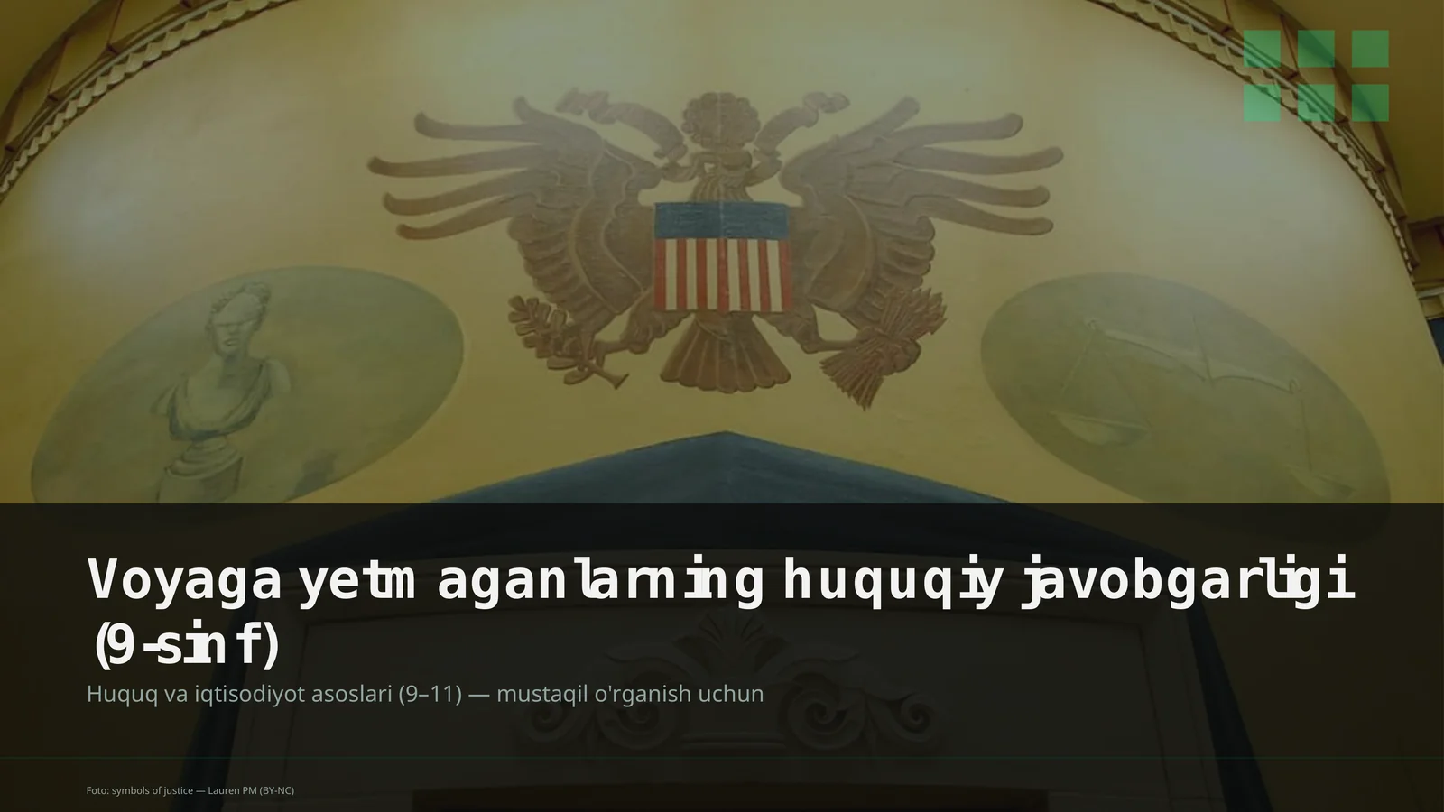 Huquq va iqtisodiyot asoslari (9–11)