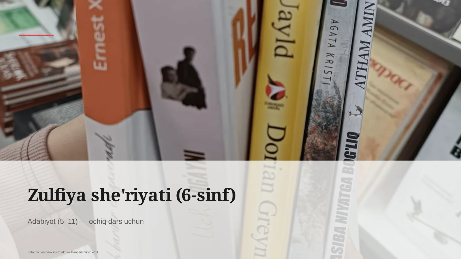 Zulfiya she'riyati (6-sinf)