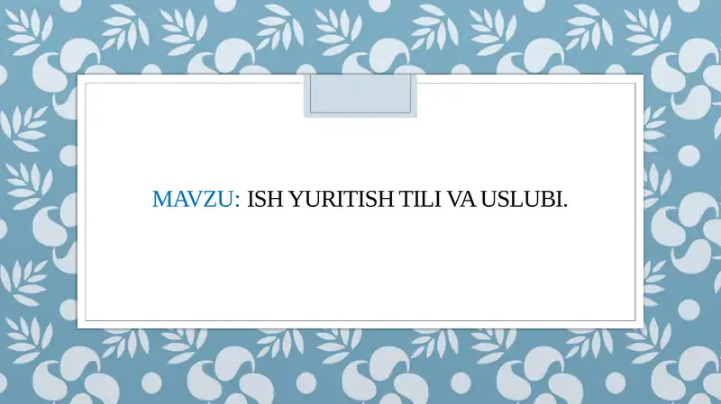 Product slide 1