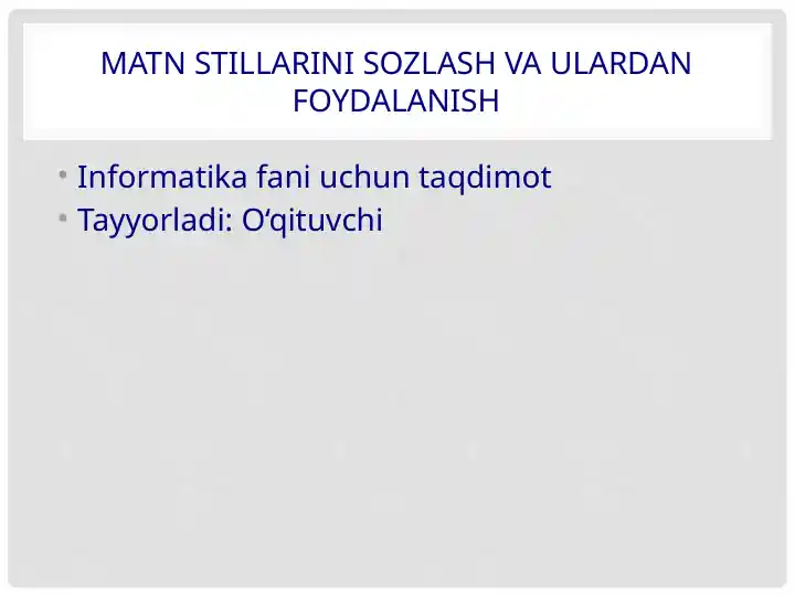 Product slide 1