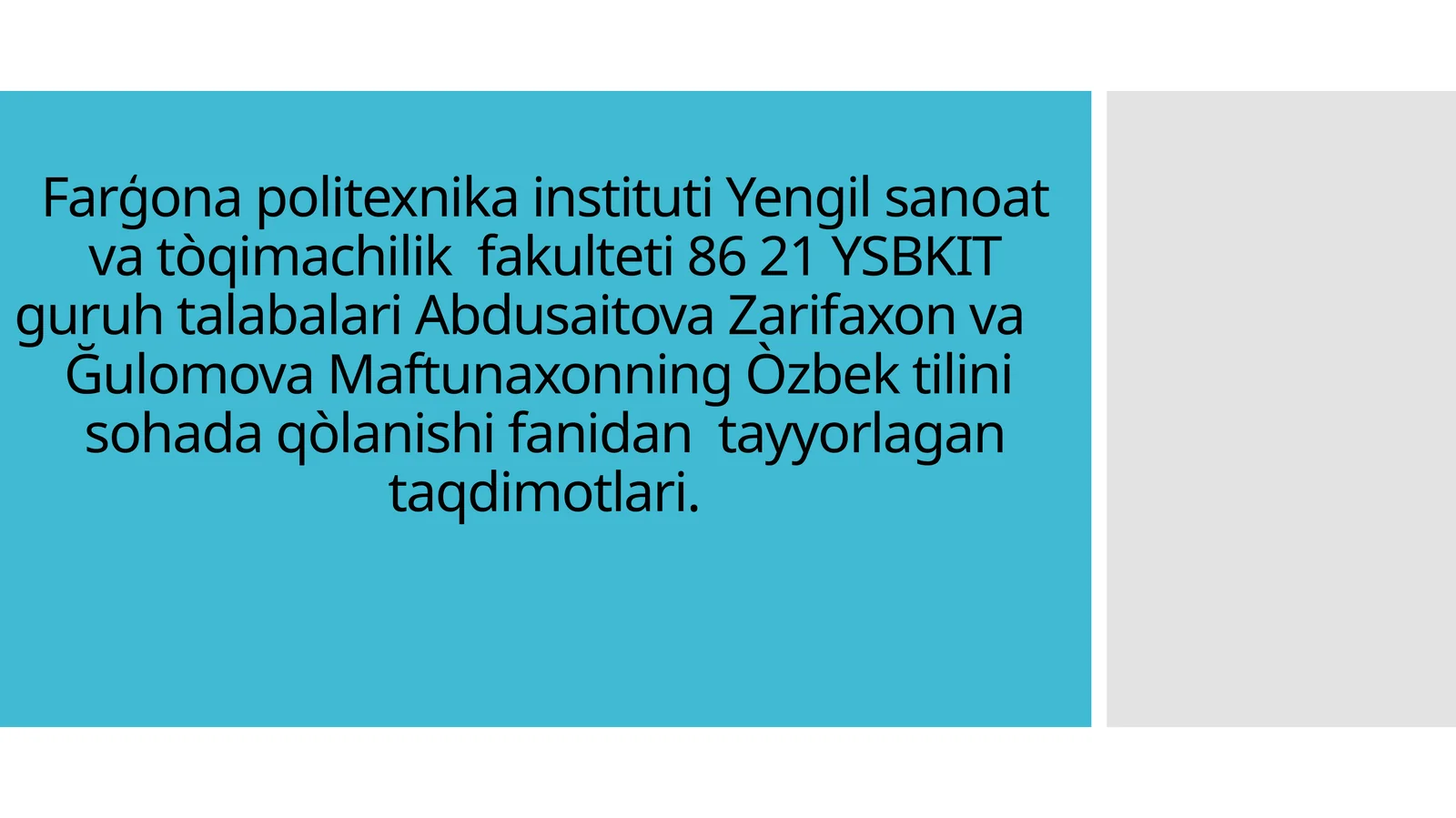 Product slide 1